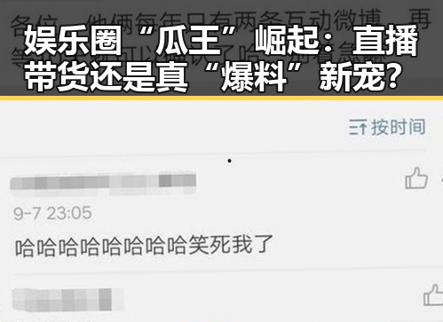 娱乐圈“瓜王”崛起：直播带货还是真“爆料”新宠？